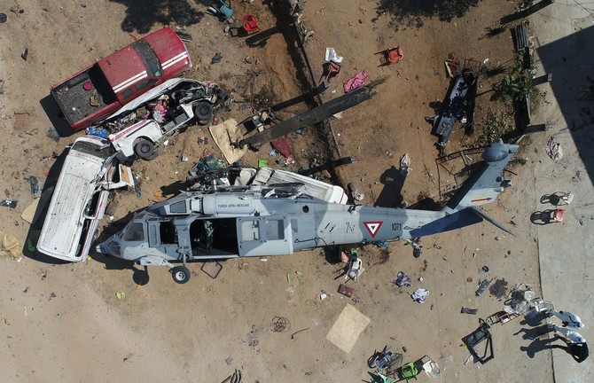 Mexico helicopter crash kills 13 on ground in wake of earthquake
