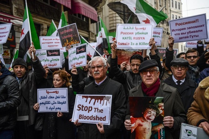 Protest in Istanbul against bloodshed in Syria’s Eastern Ghouta
