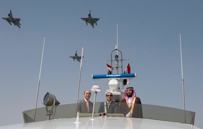 Egypt fetes Saudi crown prince during visit to Suez Canal
