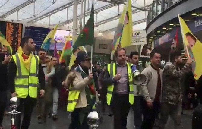 Pro-Kurdish protests halt train services in Manchester, London