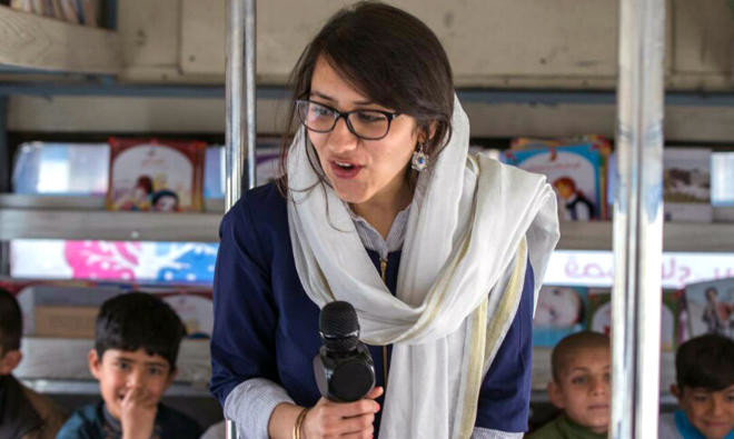 25-year-old Afghan woman sets up a mobile library | Arab News