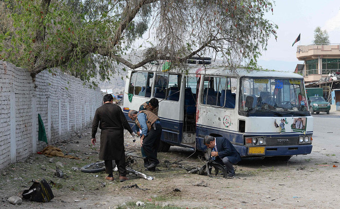 Afghan officials: Bombs attached to motorbikes kill 4 people