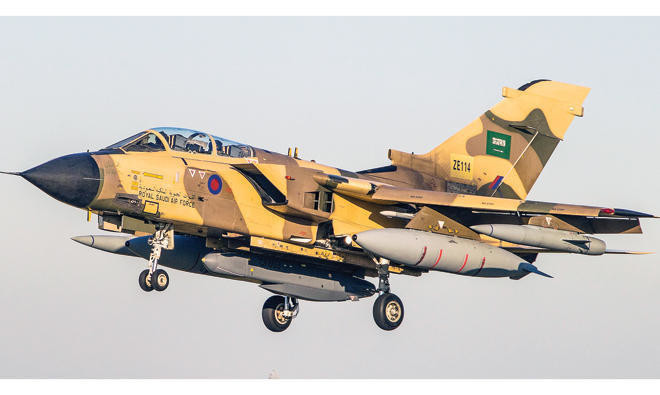 Coalition fighter returns safely to base despite missile attack
