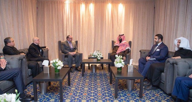 Saudi Arabia’s crown prince meets with US religious leaders, urges tolerance