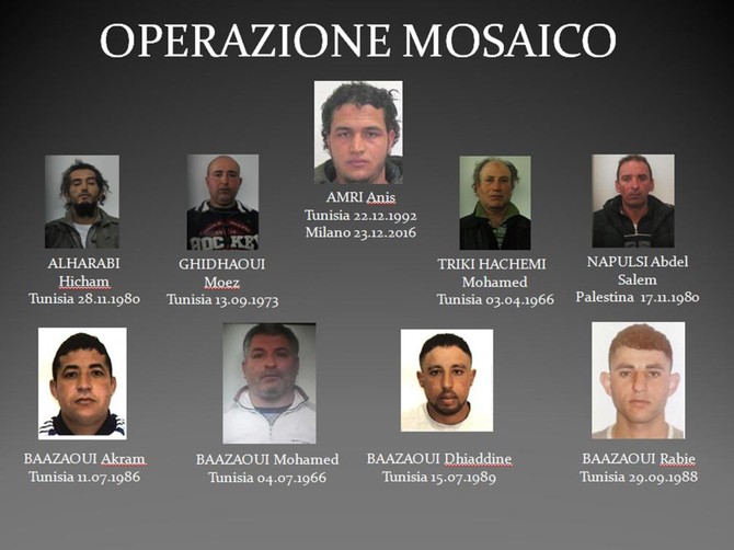 Italian police arrest 5 linked to Berlin Christmas attacker