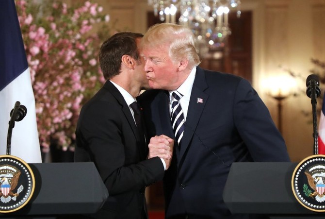 Trump Macron Bromance Draws Late Night Laughs In Us Arab News