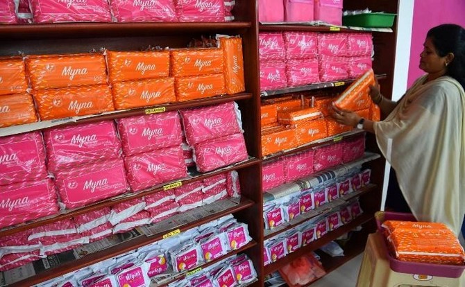 bilayer Poetry Housework India scraps tax on sanitary pads in boost for girls' education | Arab News