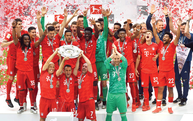 Bayern Munich wins record 7th straight Bundesliga | Arab News