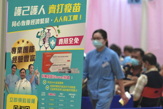 Hong Kong Kicks Off Covid 19 Vaccinations With Sinovac Jab Arab News