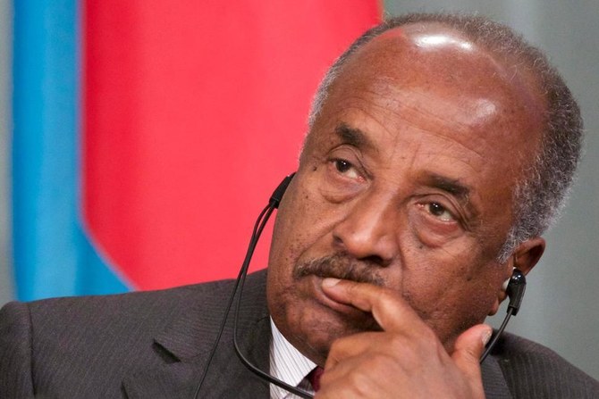 Eritrean Foreign Minister Osman Saleh blamed US administrations that supported the Tigray People’s Liberation Movement for the last 20 years for the current war in northern Ethiopia’s Tigray region. (File/AP)