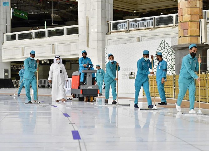 Saudi Arabia’s Ministry of Hajj and Umrah has focused on improving services by raising the efficiency of performance and proficiency, which contributes to procedures running smoothly and completed quickly and with high accuracy. (SPA)
