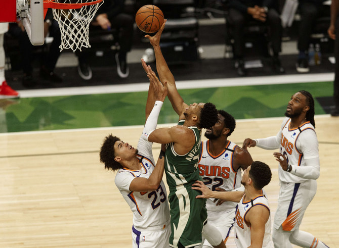 Cameron Johnson Dunks on PJ Tucker - Suns vs Milwaukee Bucks