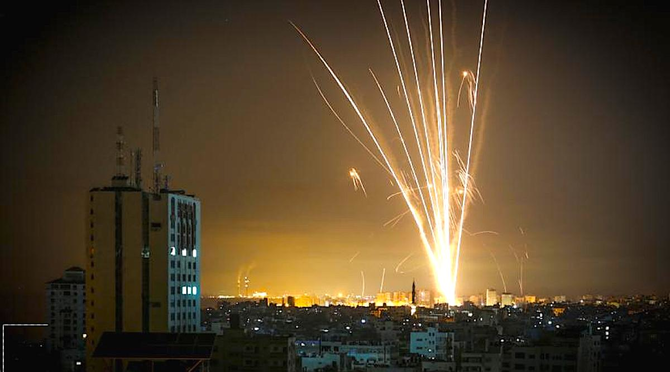 Israel military strikes Hamas after launch of fire balloons