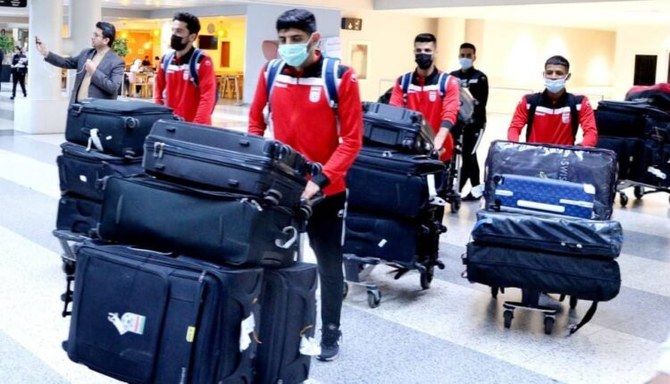 Iran’s football team faces social media ridicule over bulky luggage at Beirut airport