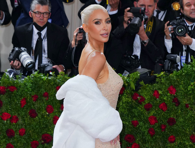 Kim Kardashian channels Marilyn Monroe at 2022 Met Gala | Arab News
