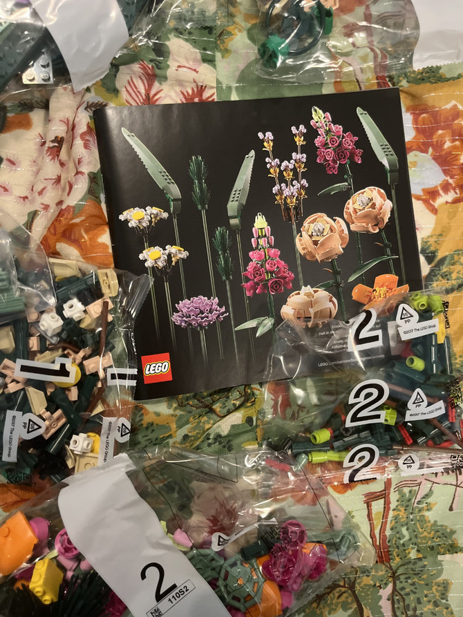 What We Are Doing Today: Flower LEGO Bouquet