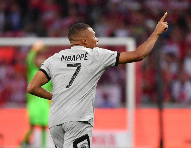 En del uddøde Udførelse Mbappe scores in record time as Ligue 1 hits red cards high | Arab News