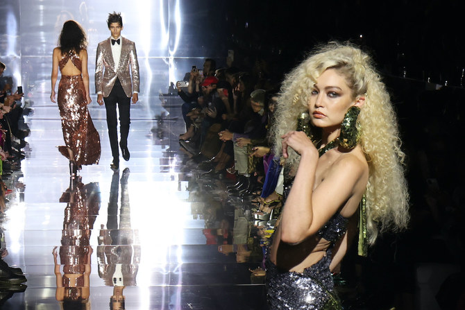 Gigi, Hadid and Nora Attal walk Tom Ford in NY Fashion Week | Arab News