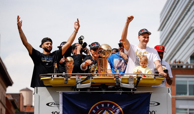 Nuggets celebrate their 1st NBA title with parade through the streets of  downtown Denver | Arab News
