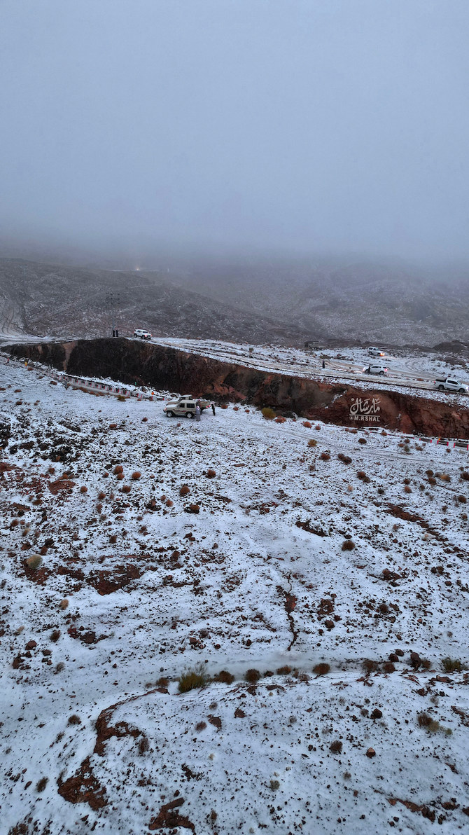 Tabuk snowstorm highlights winter weather concerns across Saudi Arabia