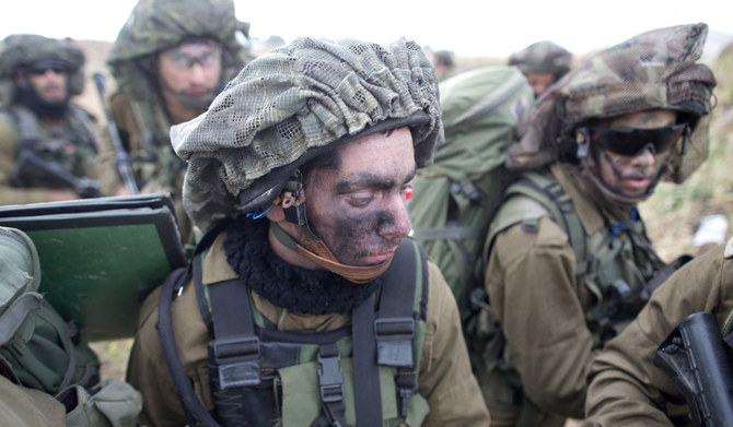 Israeli soldiers of the Jewish ultra-Orthodox battalion 