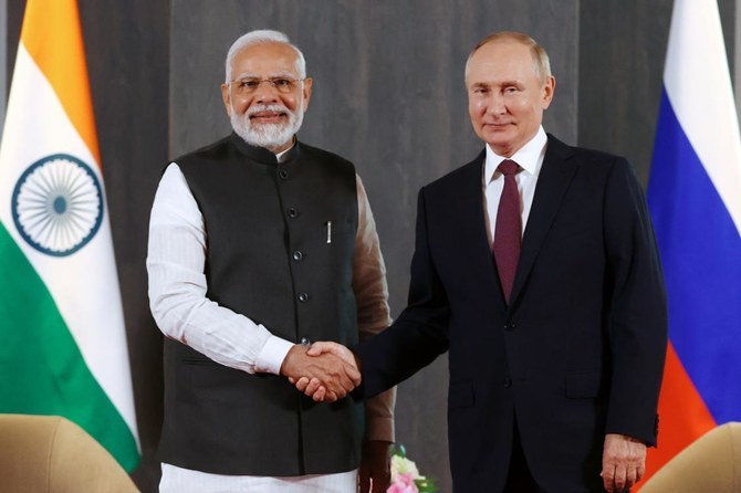 Indian Prime Minister Modi makes first visit to ally Russia since the start  of its war on Ukraine | Arab News