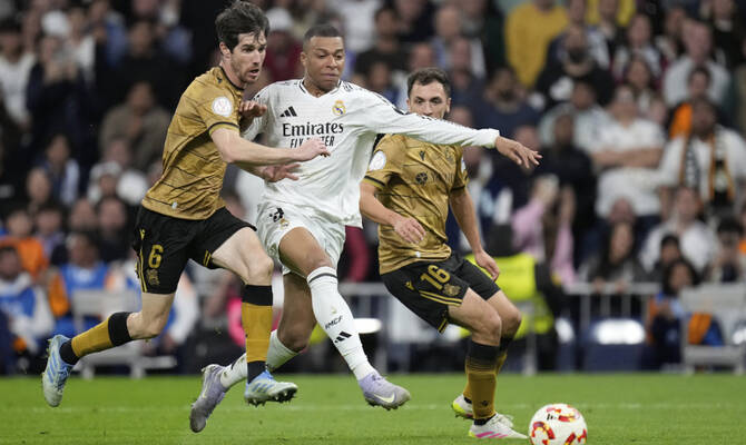 Real Madrid hold Real Sociedad in eight-goal thriller to reach Copa del Rey  final | Arab News