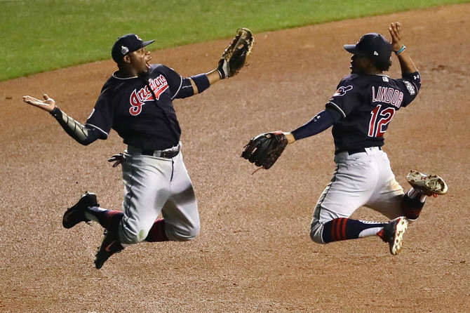 Indians rip Cubs to reach brink of World Series title