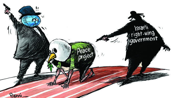  Cartoon by Amjad Rasmi. (Courtesy of Asharq Al-Awsat)