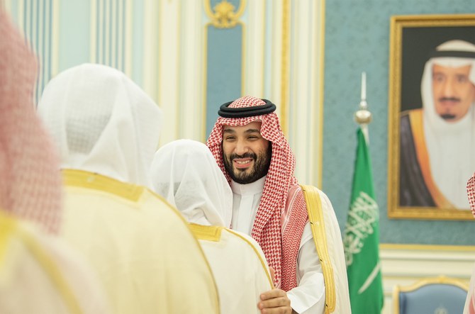 Saudi crown prince receives well-wishers on second day of Ramadan