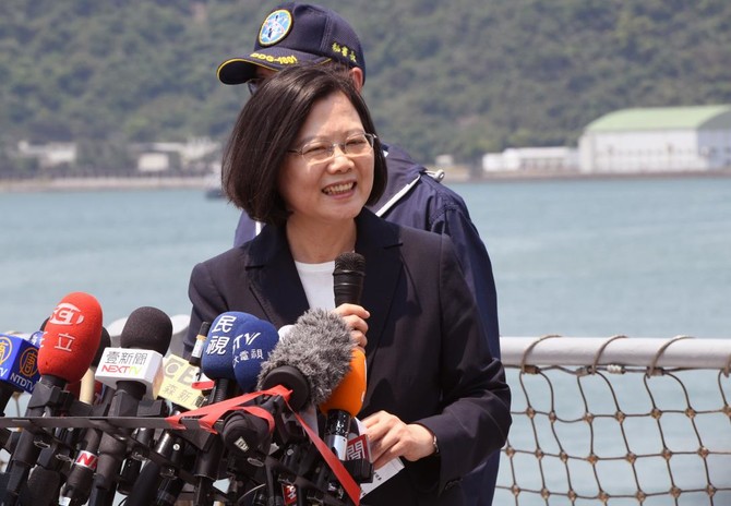 Taiwan leader says island secure ahead of China drills