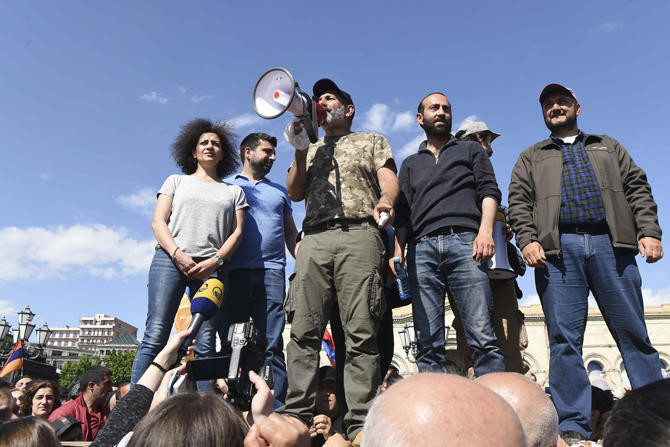 Armenian leader resigns, says to protesters: ‘I was wrong’