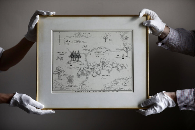 Original Winnie-the-Pooh map to be auctioned in London