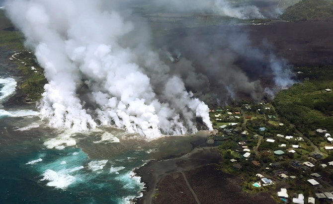 Lava from Hawaii’s Kilauea volcano destroys oceanfront communities