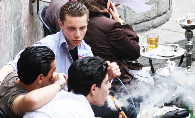 Pipes of peace: Timeless Shisha ritual helps young Syrians escape the pain of war