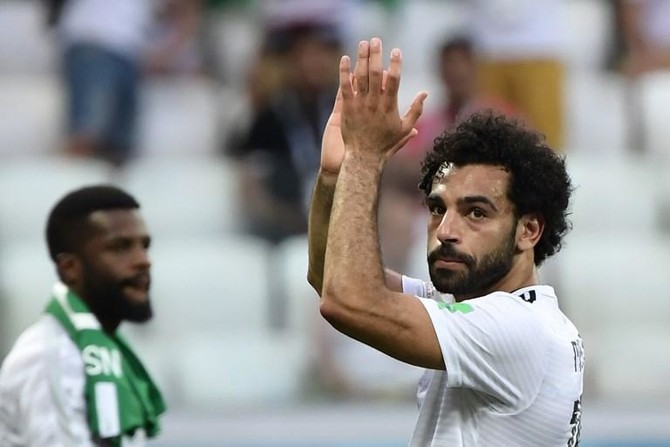 Egypt’s Salah greets fans who turned up at his doorstep