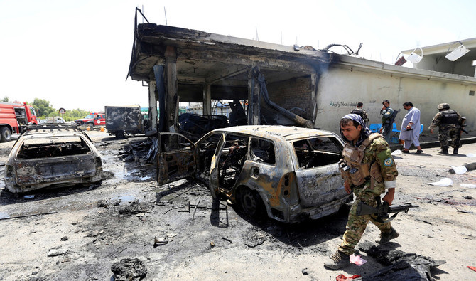 Death toll up to 12 in suicide attack on Afghan security forces