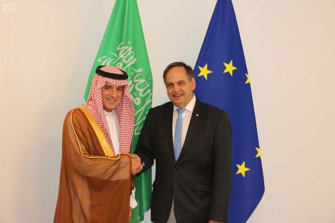 Saudi FM Adel Al-Jubeir meets MEPs at EU headquarters in Brussels
