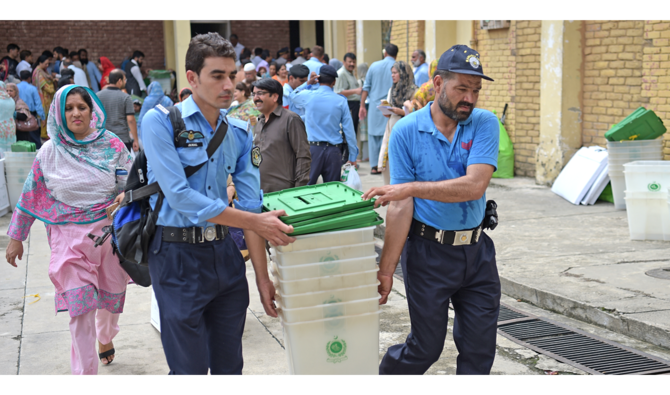 KP government deploys thousands of policemen as election precaution