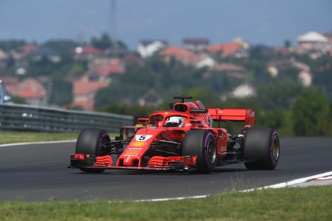 Sebastian Vettel sets the pace in practice for Hungarian Grand Prix