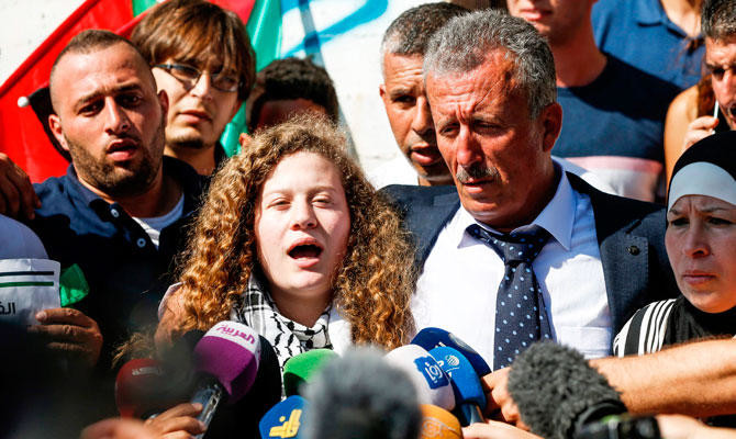 After prison release, Palestinian teen considers law study