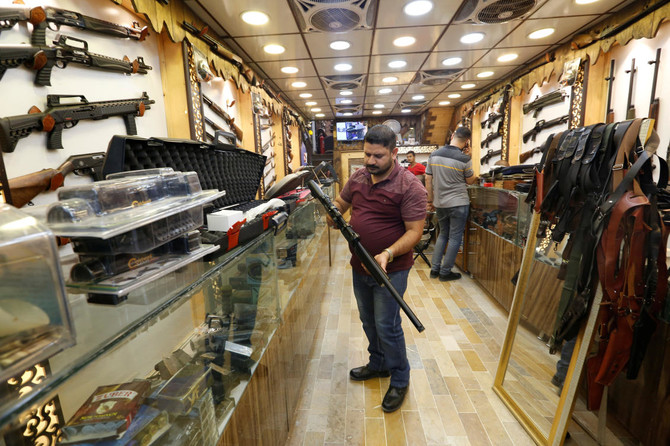 Baghdad gun shops thrive after Iraqi rethink on arms control