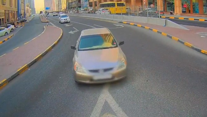 WATCH: Distracted driver smashes into road camera in UAE