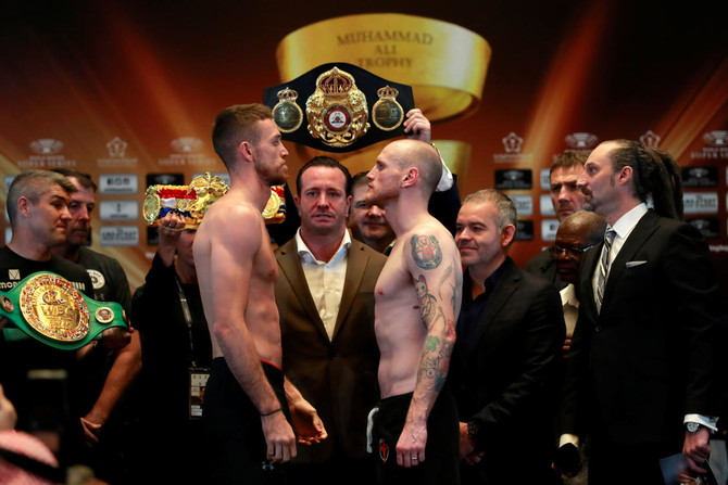 Few fireworks as a confident George Groves predicts victory over undefeated Callum Smith