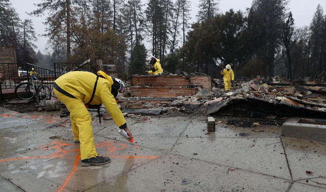 Flash flood risk in California wildfire zone as rain douses flames