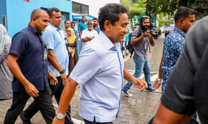 Maldives police freeze bank accounts of ex-president Yameen as part of probe