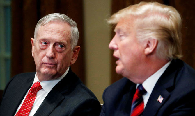 Trump, annoyed by resignation letter, pushes out Mattis early