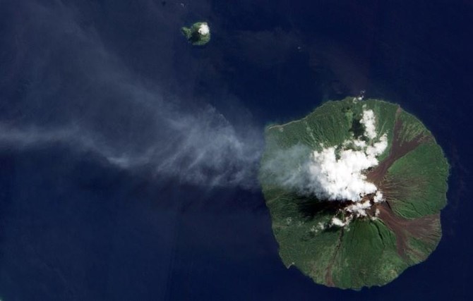 Volcano erupts on remote Papua New Guinea island