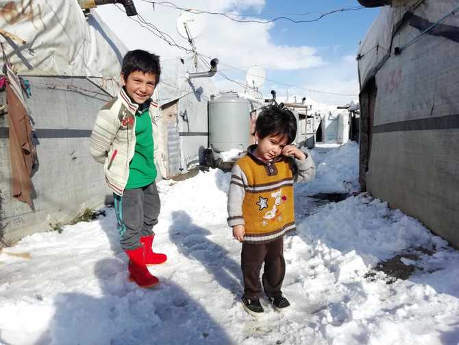 ’I need a blanket’: Lebanon winter storm batters refugee tents