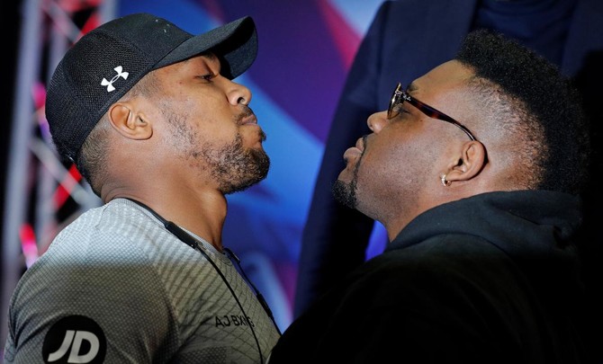 Anthony Joshua tells Jarrell Miller he will ‘strip him of his soul’ in June bout